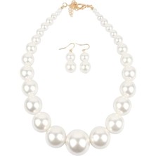 Tuham Aksesuar Vıntage Buyuk Incı Takı Setı