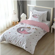 Şen Dekorasyon Aykız Nevresim Takımı Çok Renkli Pamuk - Polyester 160 x 220 cm Düz Desenli