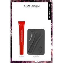 Alix Avien Koruyucu, Dolgunlaştırıcı, Nemlendirici Kırmızı Dudak Parlatıcısı - Silky Care Kılıf ve Lipgloss Set