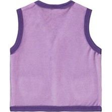 Civil Baby Bulut Baskılı Cepli 6-18 Ay Yelek - Lila6-9 Ay