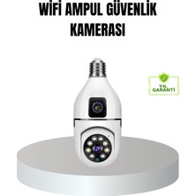Wifi Ampul Güvenlik Kamerası 1080P Full Hd Gece Görüşlü ve Hareket Algılamal? - F080K468-U76