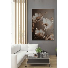 Teona Ahşap Romantik Çiçekler Ahşap Dekoratif Tablo Yağlı Boya Görünümlü Sanat Eseri Dikdörtgen Tablo