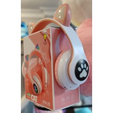 Ada Çanta Kırtasiye Kablosuz Kulaklık Işıklı Pati Model Pembe AD41005