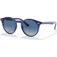 Ray-Ban Junıor Sole 0RJ9064S 70624L 44 Unisex Çocuk Güneş Gözlüğü Mavi Renk UV 400 Filtreli