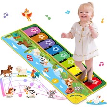 Robokids Müzikli Piyano Oyun Halısı – Dokunmatik Işıklı Halı Oyu