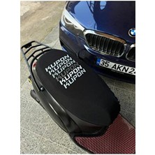  kupon siyah siyah desenli penye motosiklet kılıfı -motor