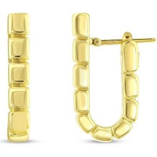 Assos Pırlanta Altın Tasarım Küpe - 14K