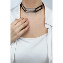 Liveyn Design Zirkon Taşlı Geometrik Kolye