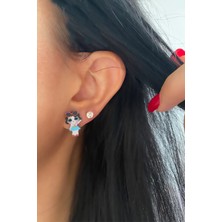 Liveyn Design Kız Figürlü Küpe Seti