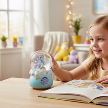 Keyfim Shop My Little Pony Unıcorn Büyük Boy Püskürtmeli Müzikli Işıklı Kar Küresi