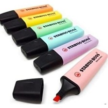 Stabilo Boss Fosforlu Işaretleme Kalemi Pastel Renkler 6'lı Set