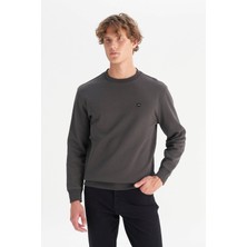 Wrangler Small Logo Antrasit Erkek Sweatshirt W252025533W