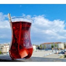  kırmızı çay bardağı şeklinde jel mum, şık ve dekoratif ev aksesuarı