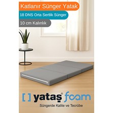 Dizanor Katlanır Micro Cotton Sünger Yer Yatağı ve Minderi 10 cm 18 Dns Orta Sertlik Sünger