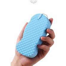 Lotravia Banyo Vücut Duş Süngeri Sihirli Vücut Ölü Deri Sökücü Vücut Masaj Peeling Süngeri Mavi