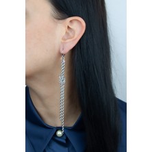 Liveyn Design Burgu Zincir Sallantı Küpe