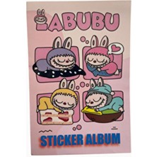 Mielibon Labubu Sticker Defteri – 16 Sayfa / 208 Sticker - 17×24 cm