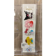 Ada Çanta Kırtasiye Kuromi,hello Kitty Sanrio Karakterleri 5 Li Toka Seti