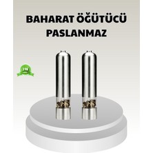 Elektrikli Tuz Karabiber Değirmeni – Çiftli Set Paslanmaz Gövde LED Işıklı V - F190K490-U37