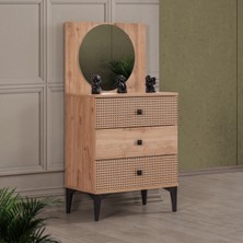 Teknik Genç Odası Rustik Şifonyer Aynalı