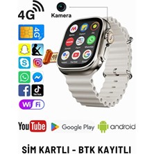 Sonreir Watch Ultra 3 Kameralı 4g Sim Kartlı 32GB Akıllı Saat Çocuk Wi-Fi Googleplay Iphone Huawei Uyumlu