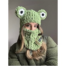 Eksper Hırdavat Kurbağa Balaclava Kurbağa Kayak Maskesi Snowboard Maskesi Kar Maskesi - Haki Renk