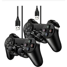2 Adet A Kalite Titreşimli Analog Kol Oyuncu Kolu Pc Ps3 Tv Laptop Uyumlu Joystick Oyun Kolu
