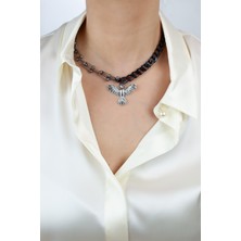 Liveyn Design Zirkon Taşlı Ankakuş Figür Kolye
