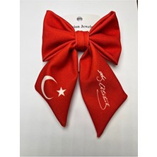 Çınar Aksesuar Kurdela Toka - Fiyonk Toka - 23 Nisan Fiyonk Toka