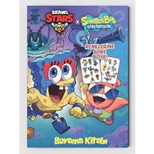 ZNC Brawl Stars ve Sünger Bob (Karepantolon) Boyama Kitabı