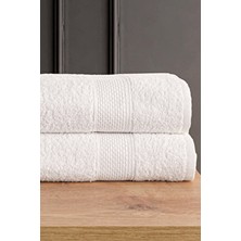 Güvenal Blanc 2'li 70X140 Banyo Havlu Seti | Havlu | Banyo Havlusu I Hamam Seti I Çeyiz Havlusu