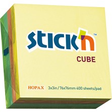 Kitabevimden Hopax Stıckn Yapışkanlı Not Kağıdı 400 Yp 76X76 Pastel Renkler 21013