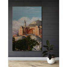 Teona Ahşap Ayasofya Yağlı Boya Görünümlü Ahşap Dekoratif Tablo Dikdörtgen Tablo