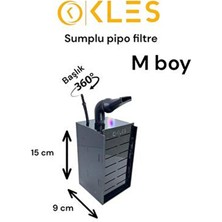 Kles Sumplu Pipo M Boy , Pipo Sump Filtre Hamburg Filtre Sistemi Seyyar Sump Akvaryum Filtresi