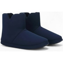 Wordex AUR312 Düz Renk Içi Peluşlu Erkek Panduf Ev Botu Ev Ayakkabısı