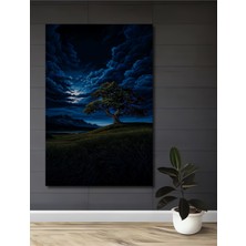 Teona Ahşap Ayışığında Ahşap Ahşap Dekoratif Tablo Yağlı Boya Görünümlü Modern Sanat Dikdörtgen Tablo