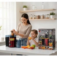 Hoffmans Profesyonel Katı Meyve Sıkacağı | Yüksek Kapasiteli | Kolay Temizlenir Kırmızı Renk