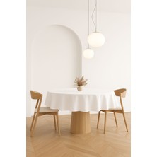 fersuay Buldan Pamuklu Keten Yuvarlak Masa Örtüsü