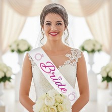 Alpjoy Bride Baskılı Varaklı Lüks Kuşak -Fuşya-