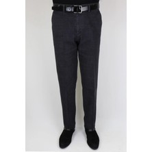 Toricelli Fistan Store Erkek Füme Rahat Kalıp Yandan Cepli Boru Paça Battal Kışlık Keten Pantolon