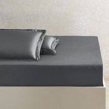 Linens x Tencel™ Lyocell King Lastikli Çarşaf Antrasit