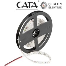 LaraTech 5 Metre Cata ve  Muhadil markalar 10 Çip Iç Mekan Şerit LED Yeşil 12V