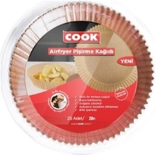 Cook Airfryer Pişirme Kağıdı 25'li 20 cm 2 Adet