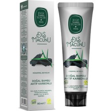 Eyüp Sabri Tuncer 90 ml Doğal Bambu Aktif Karbonlu Diş Macunu Vegan Formül ile Mükemmel Beyazlık