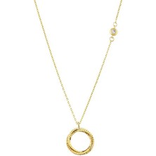 Assos Pırlanta Altın Tasarım Kolye - 14K