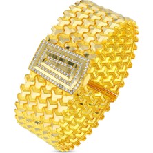 Assos Pırlanta Altın Kelepçe Bilezik - 14K