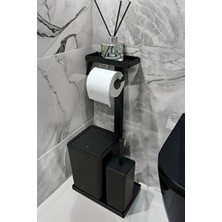 Egza 3'ü 1 Arada Banyo Seti Tuvalet Kağıtlık, Çöp Kovası ve Tuvalet Fırça Takımı