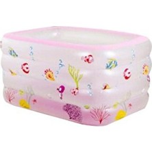Bestway 4 Boğumlu Dikdörtgen Derin Havuz Pembe 120X90X70 cm