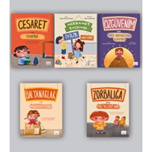 Turta Kitap Akademisyen Anne 5 Kitap - Merhamet Kalbimde - Özgüvenim - Cesaret - Balyanak - Zorbalık