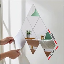 Pleksi Aksesuar Kare-Dekoratif-Pekesi 12X12CM-PLEKSI-AYNA-(1ADET) Cam Ayna Değildir